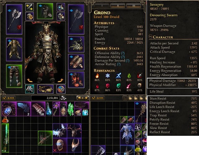phys upheaval Druid