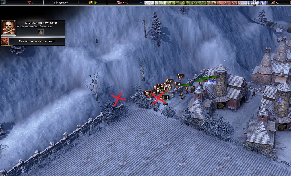 [0.8.2b] Villagers teleport to unaccessible place near map edge (and