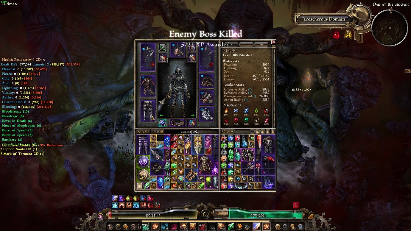 [1.1.4.2] There will be blood 2H Bleeding Ritualist SR 75 Classes