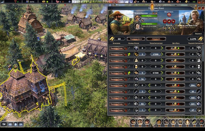 Farthest Frontier Trade Stocking