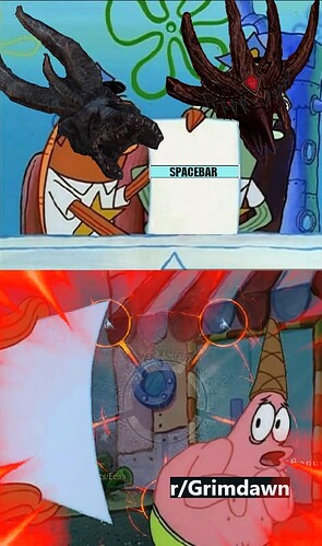 just press spacebar