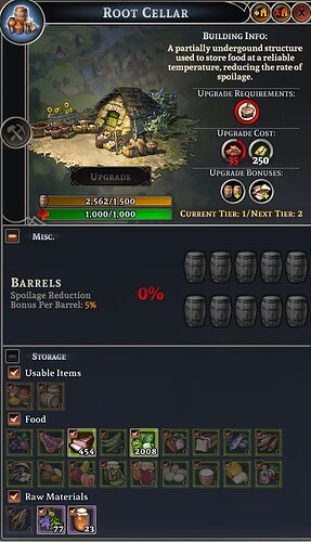 Root cellar over limit