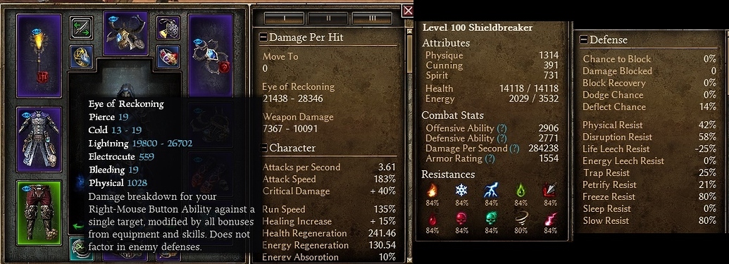 grim dawn eye of reckoning build