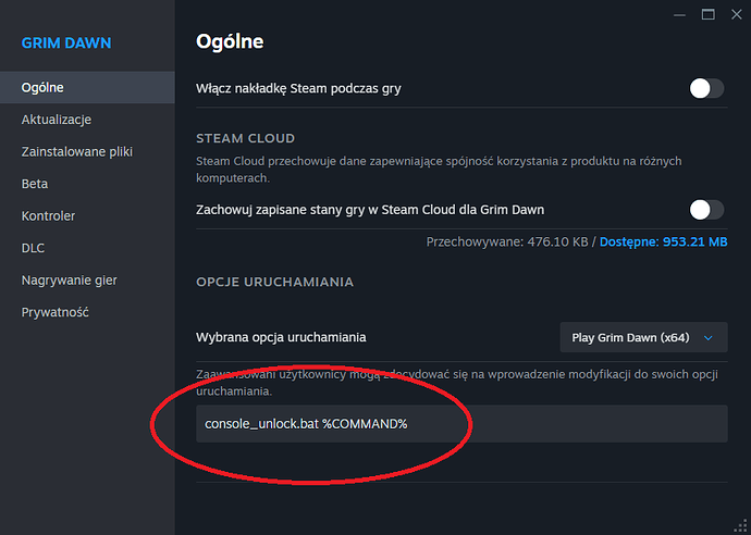 steam launch options for GDConsoleUnlocker2
