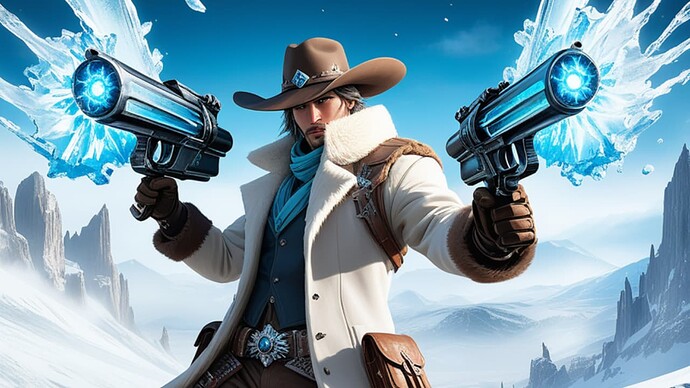 1-person-western-style-gunslinger-dual-wielding-two-ice-infused-weapons-aiming-at-the-distance-756652186 (1)