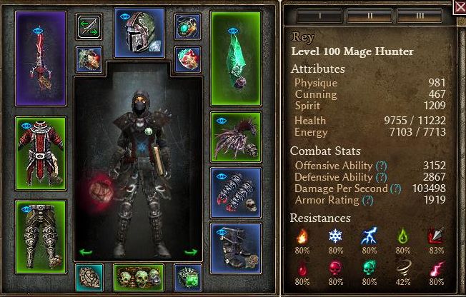 dungeon hunter alliance mage build