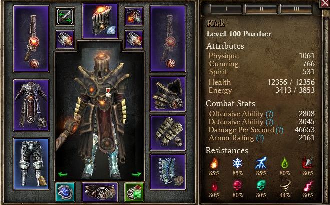 grim dawn set items