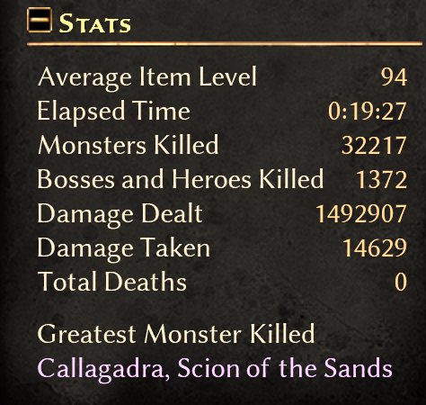 Reaver - Stats