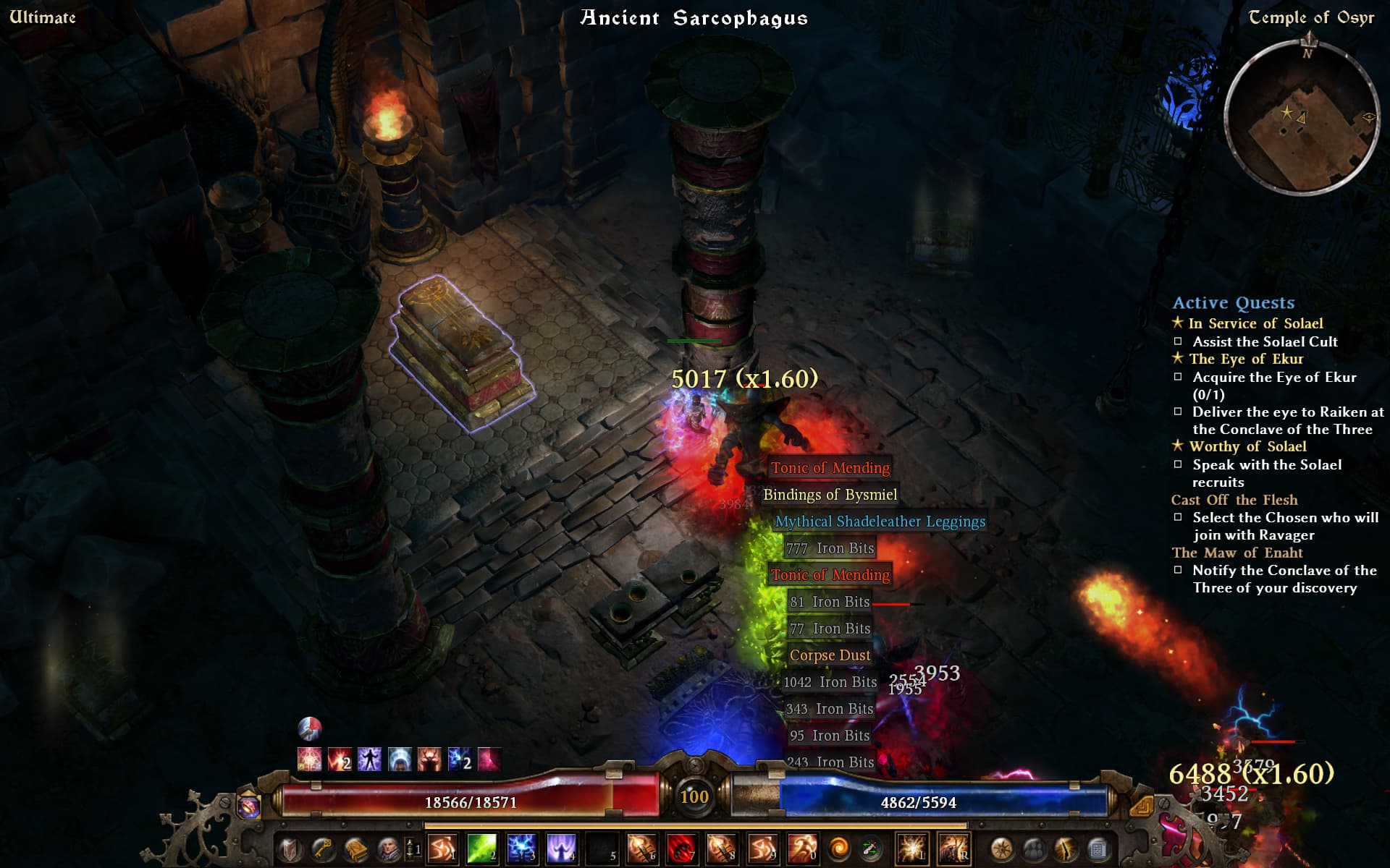 Hit a Brick Wall: Can't get Eye of Ekur to drop (Sarcophagus is