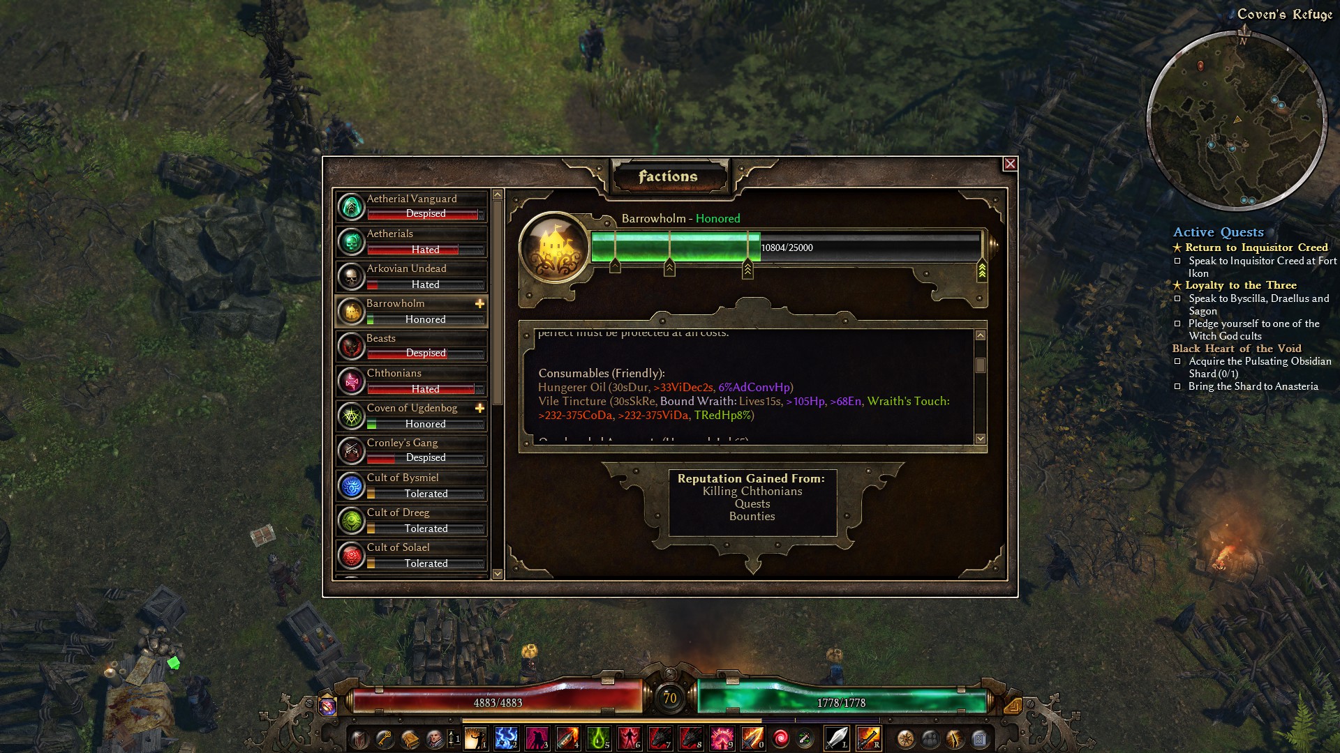 grim dawn trainer class change