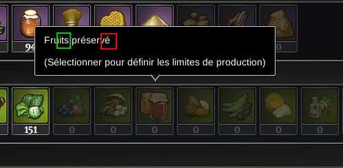 Fruits préservés